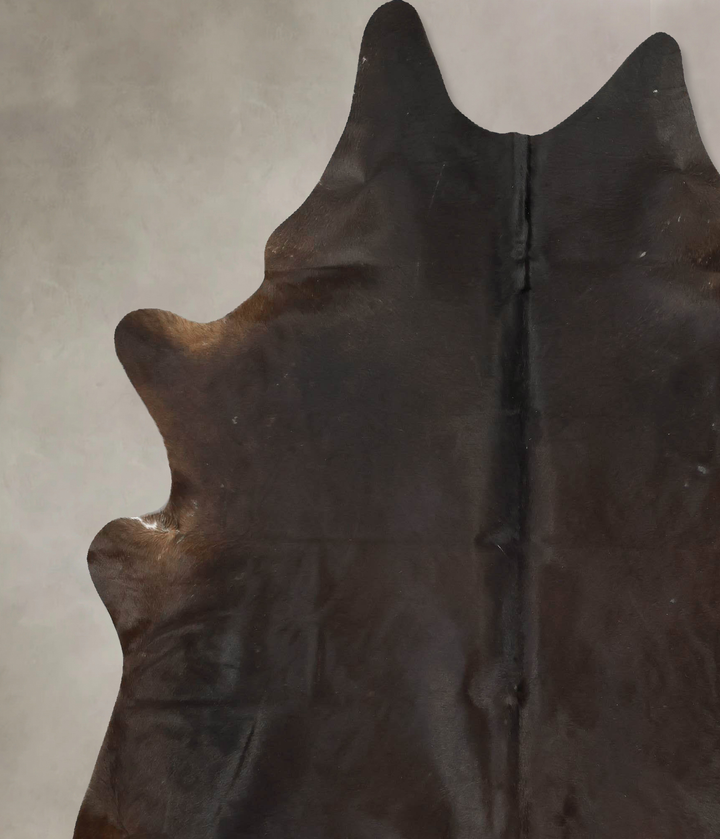 Chocolate XX-Large Brazilian Cowhide Rug 7'10"H x 6'9"W #B15879 by Hudson Hides