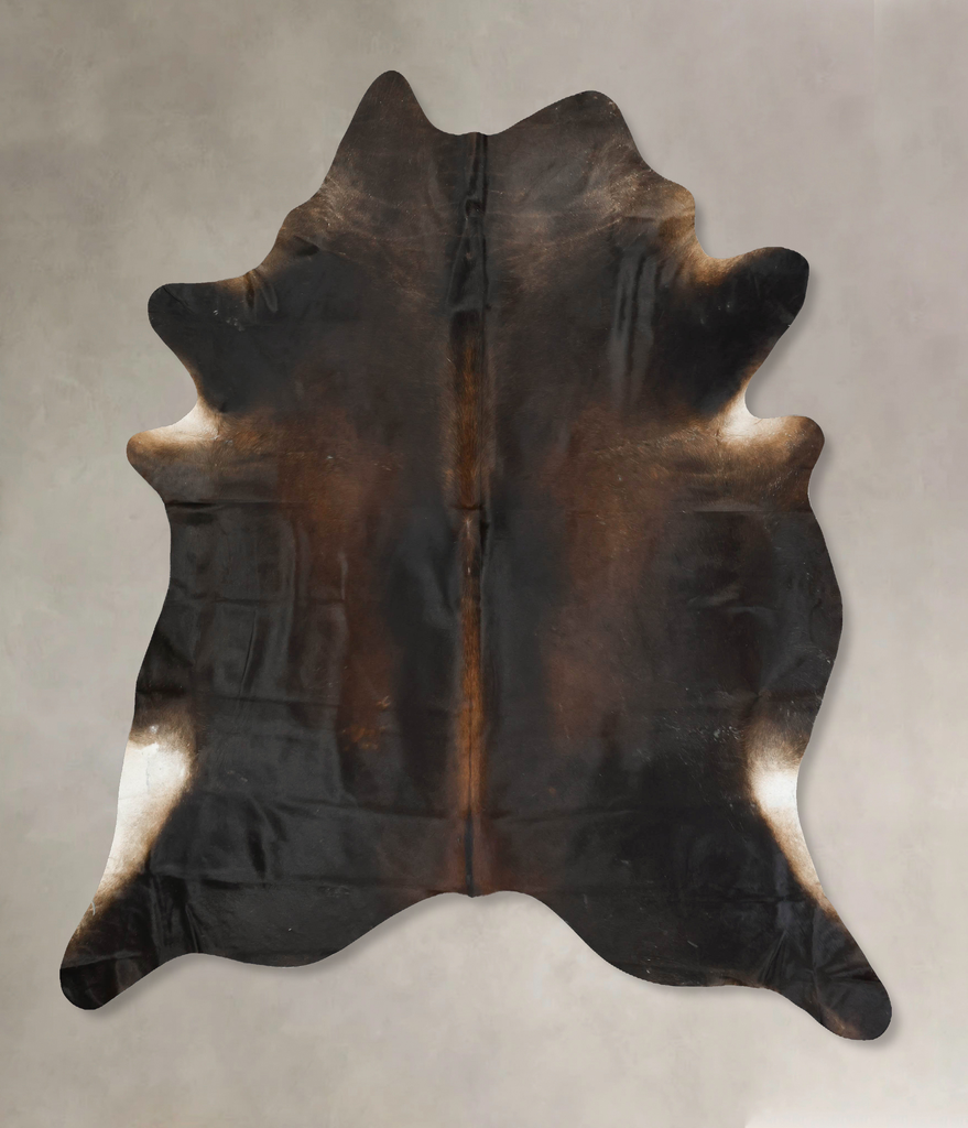 Chocolate XX-Large Brazilian Cowhide Rug 9'0"H x 7'9"W #B15880 by Hudson Hides