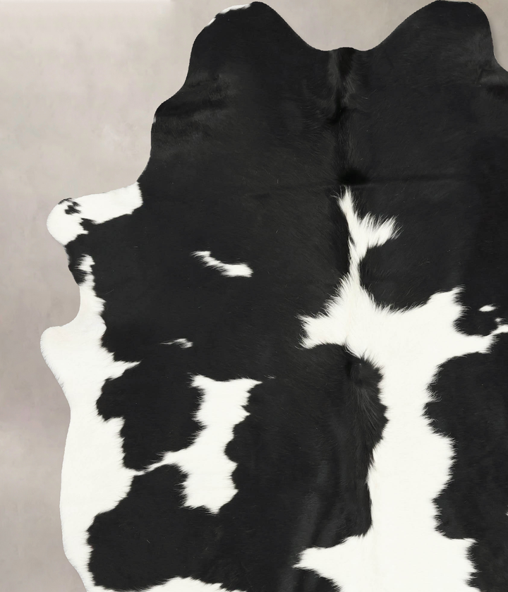Black and White XX-Large Brazilian Cowhide Rug 8'2"H x 6'8"W #B15881 by Hudson Hides