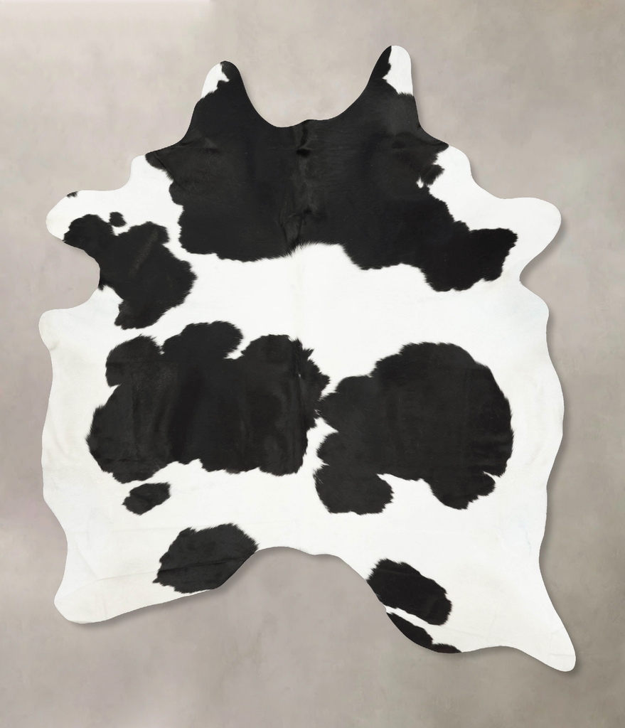 Black and White XX-Large Brazilian Cowhide Rug 9'1"H x 6'10"W #B15883 by Hudson Hides