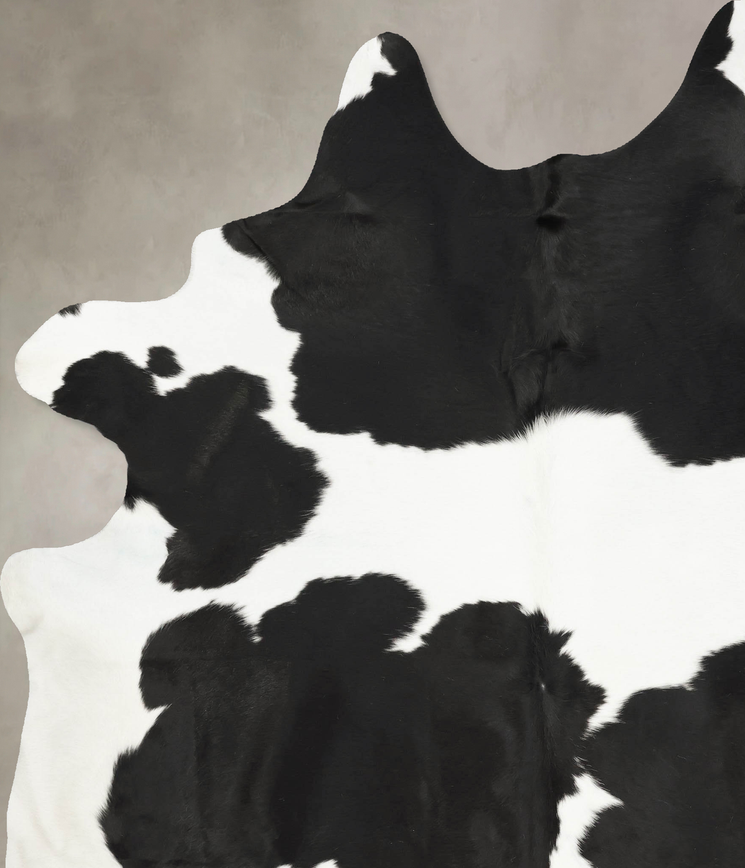 Black and White XX-Large Brazilian Cowhide Rug 9'1"H x 6'10"W #B15883 