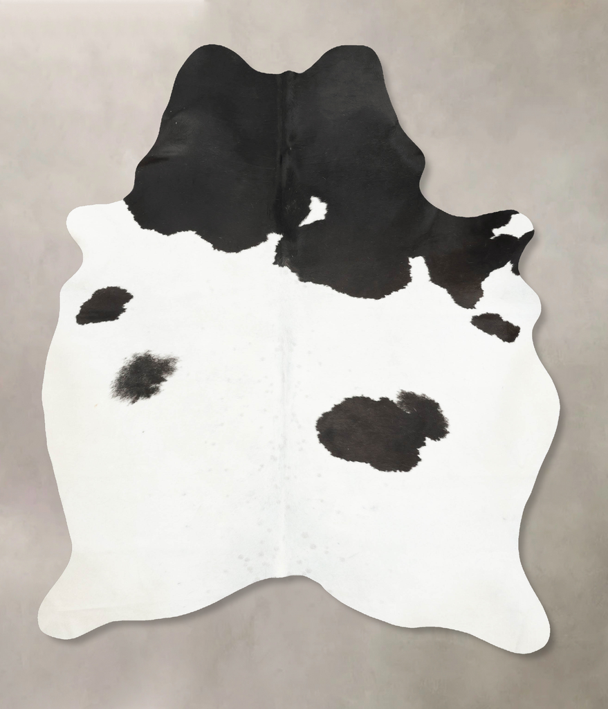 Black and White X-Large Brazilian Cowhide Rug 8'3"H x 5'11"W #B15885 by Hudson Hides