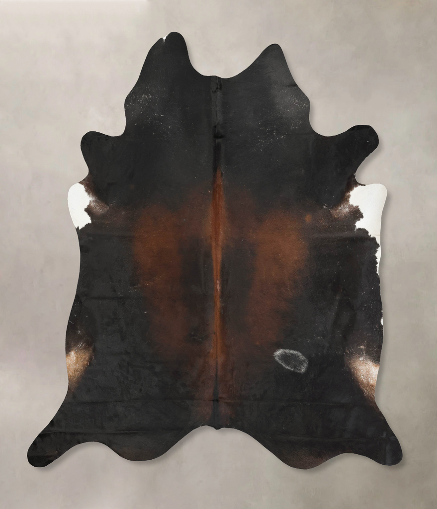 Chocolate XX-Large Brazilian Cowhide Rug 7'11"H x 6'10"W #B15889 by Hudson Hides