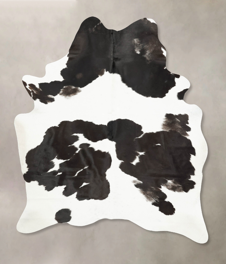 Black and White X-Large Brazilian Cowhide Rug 7'11"H x 5'8"W #B15892 by Hudson Hides