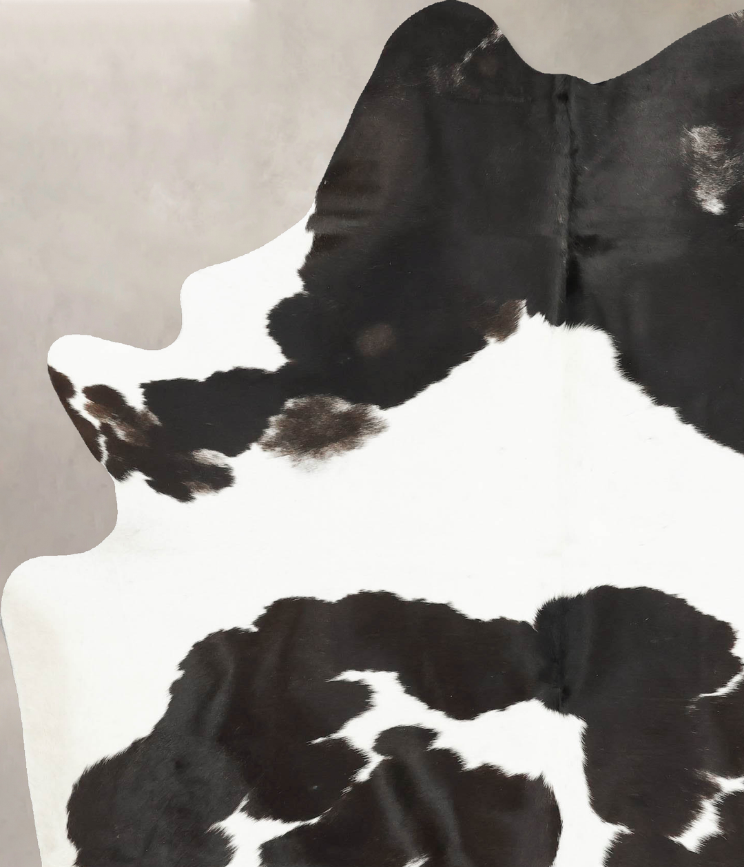Black and White X-Large Brazilian Cowhide Rug 7'11"H x 5'8"W #B15892 b