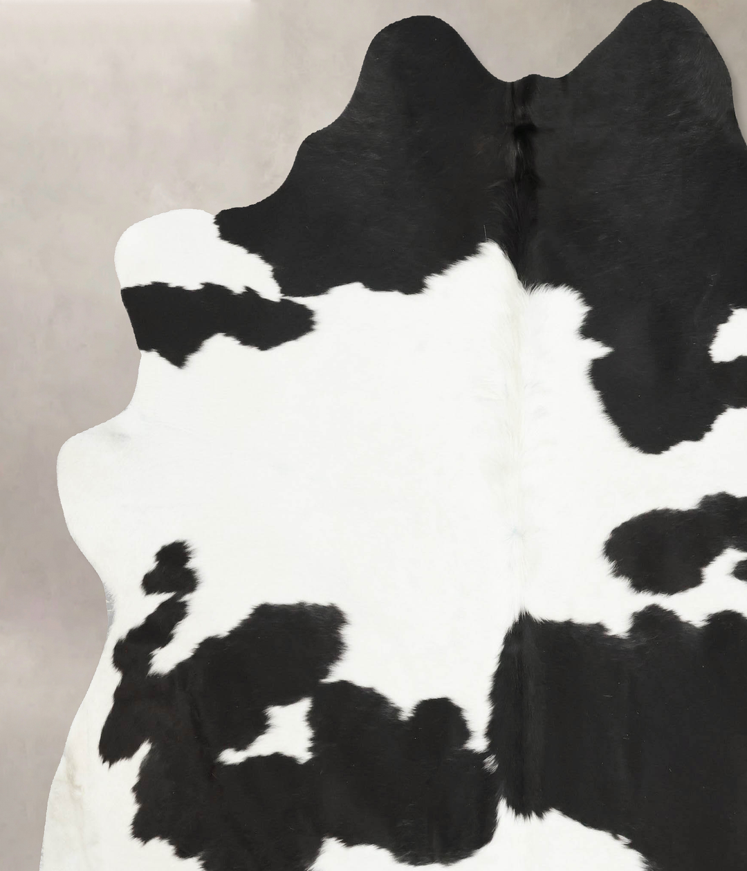 Black and White XX-Large Brazilian Cowhide Rug 7'7"H x 6'10"W #B15893 