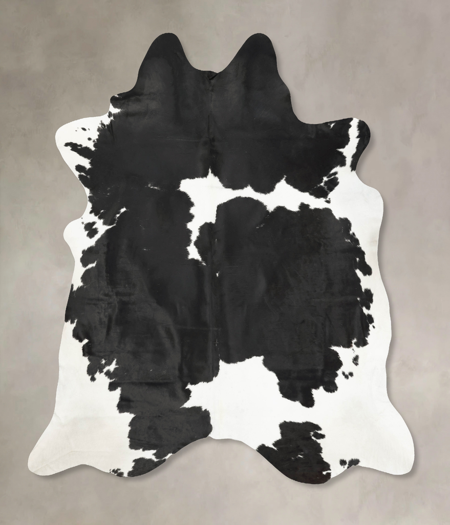 Black and White XX-Large Brazilian Cowhide Rug 8'9"H x 7'5"W #B15894 by Hudson Hides
