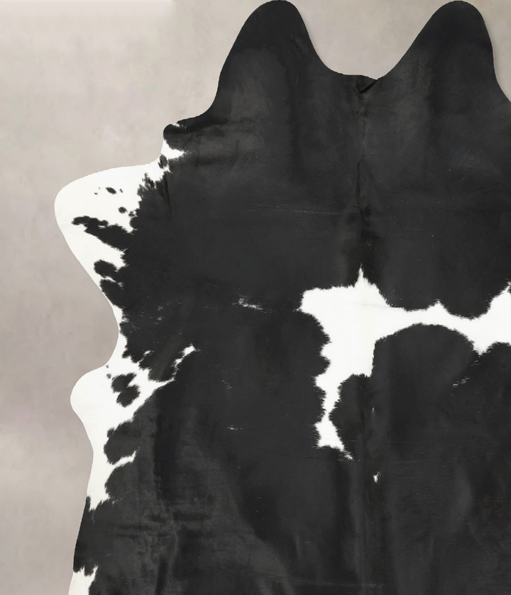 Black and White XX-Large Brazilian Cowhide Rug 8'9"H x 7'5"W #B15894 by Hudson Hides