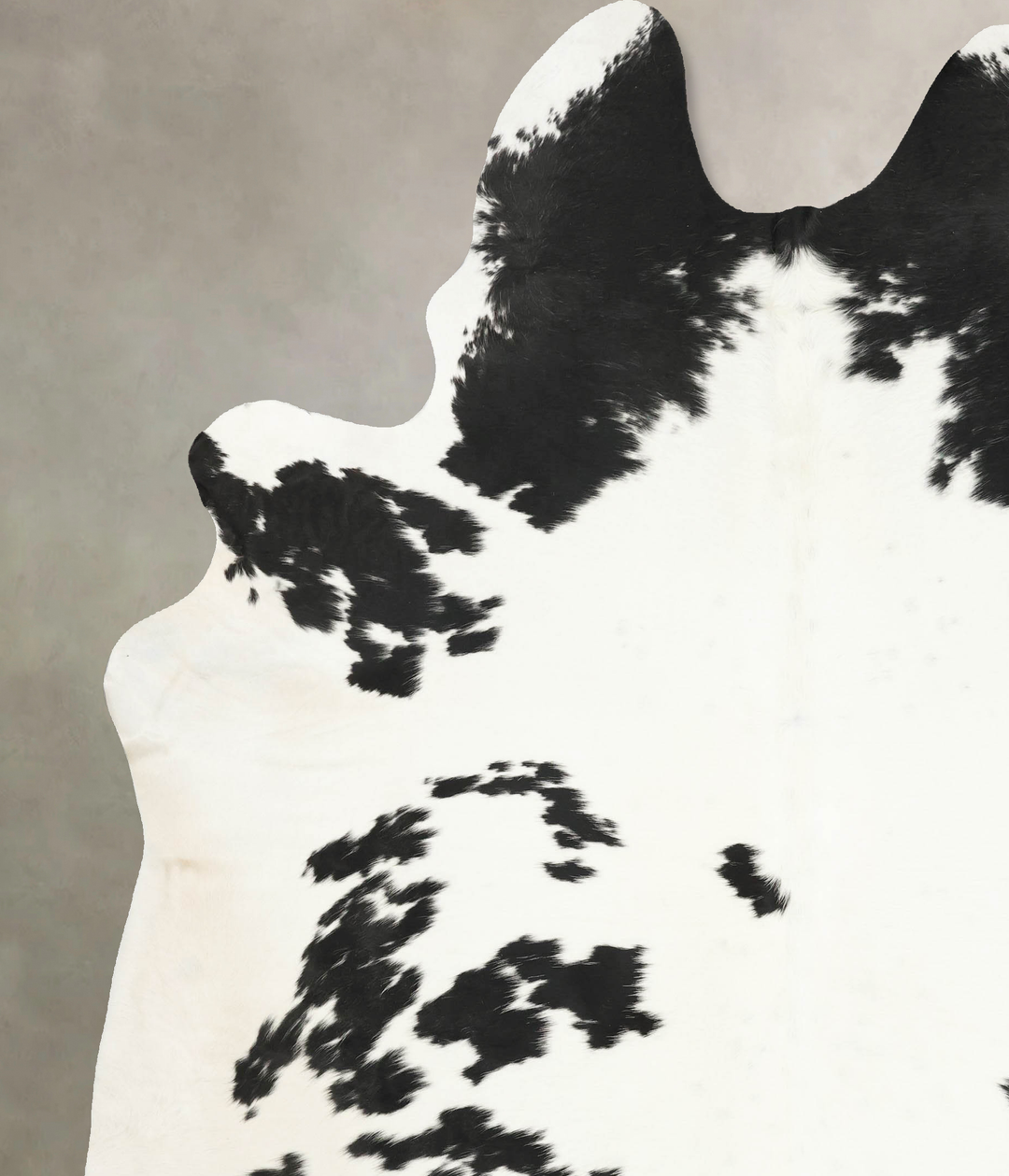 Black and White XX-Large Brazilian Cowhide Rug 8'9"H x 7'2"W #B15895 b