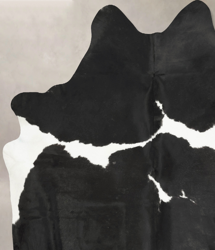 Black and White XX-Large Brazilian Cowhide Rug 8'7"H x 7'0"W #B15896 by Hudson Hides