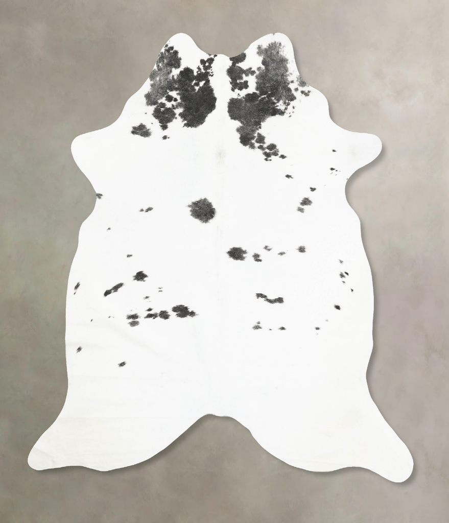 Black and White XX-Large Brazilian Cowhide Rug 8'1"H x 6'3"W #B15897 by Hudson Hides