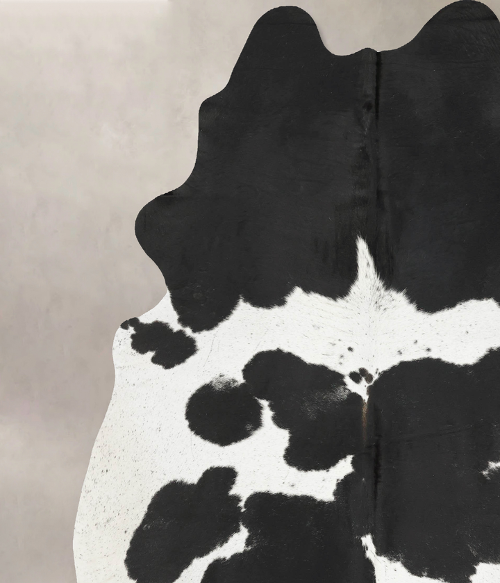 Black and White XX-Large Brazilian Cowhide Rug 8'10"H x 7'6"W #B15898 by Hudson Hides