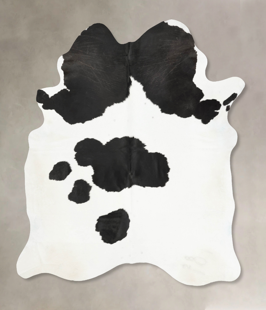 Black and White XX-Large Brazilian Cowhide Rug 8'5"H x 6'10"W #B15900 by Hudson Hides