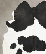 Black and White XX-Large Brazilian Cowhide Rug 8'5"H x 6'10"W #B15900 by Hudson Hides
