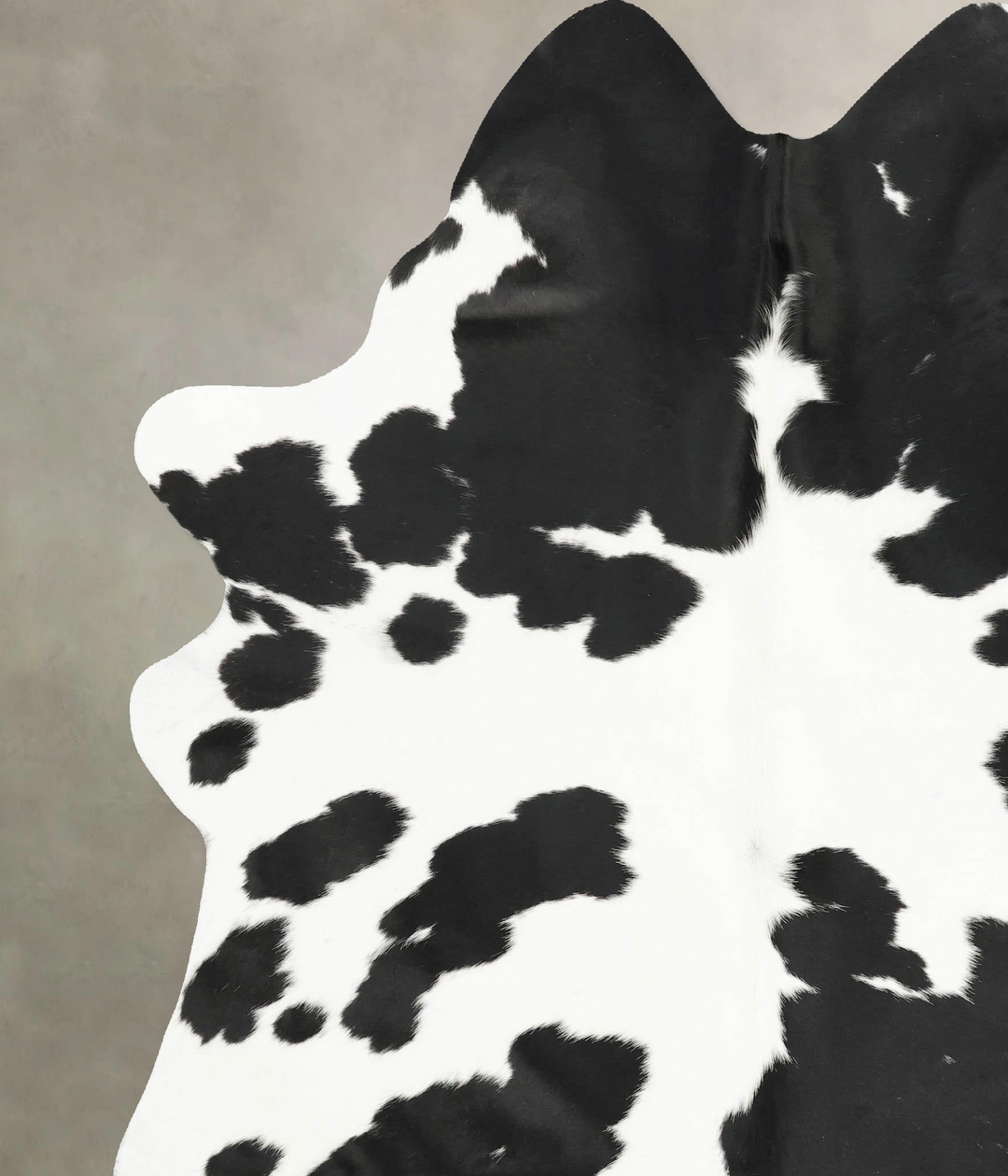 Black and White XX-Large Brazilian Cowhide Rug 7'11"H x 6'11"W #B15904