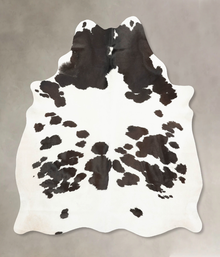 Black and White X-Large Brazilian Cowhide Rug 7'4"H x 5'9"W #B15907 by Hudson Hides