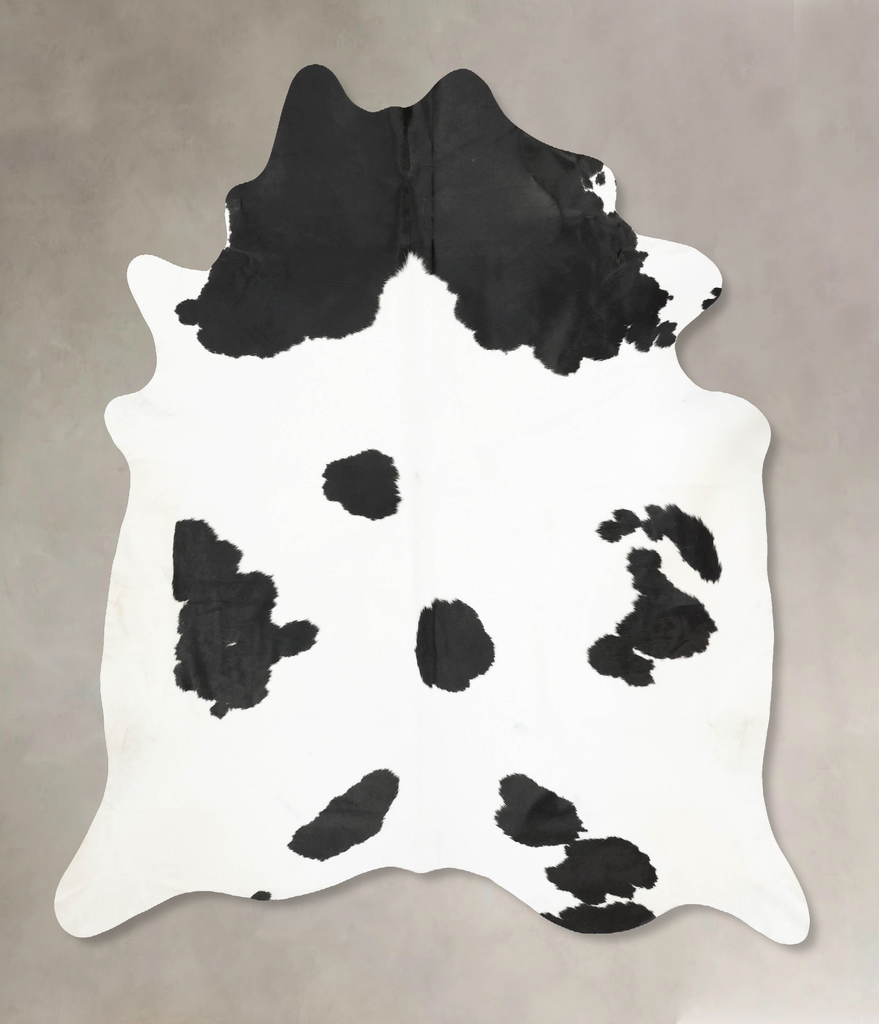 Black and White XX-Large Brazilian Cowhide Rug 8'3"H x 7'4"W #B15908 by Hudson Hides