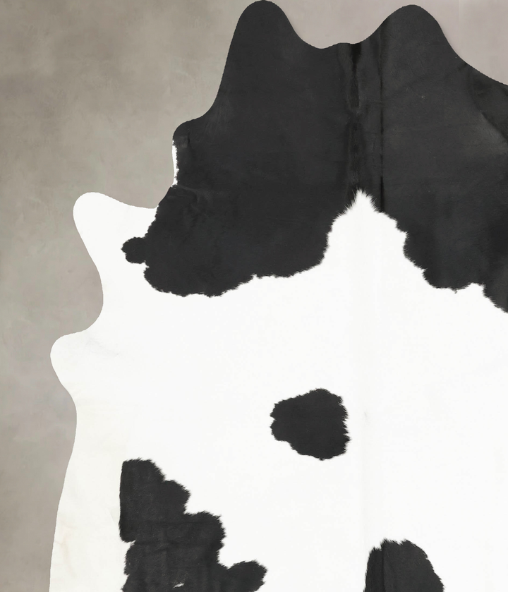 Black and White XX-Large Brazilian Cowhide Rug 8'3"H x 7'4"W #B15908 by Hudson Hides