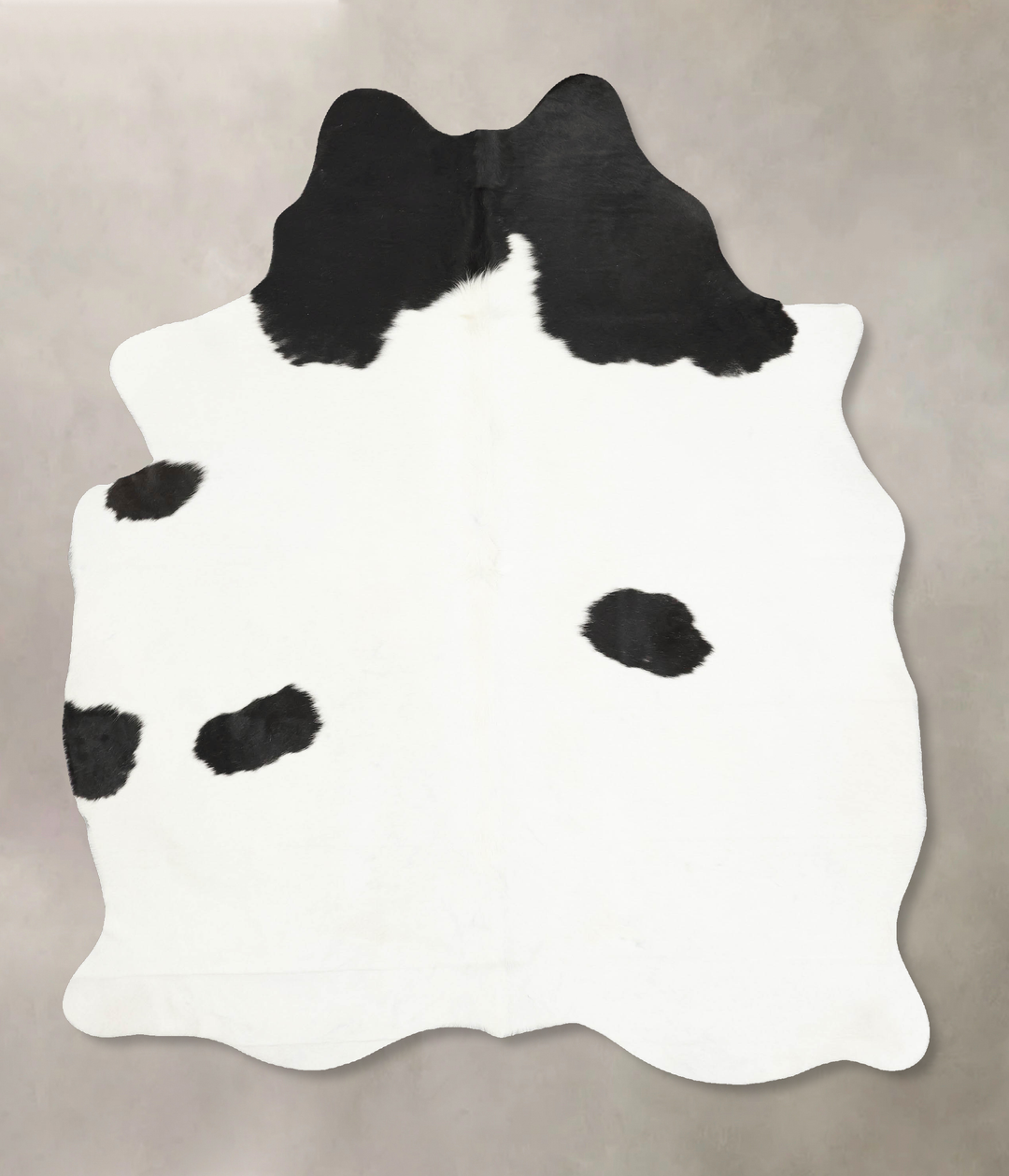 Black and White X-Large Brazilian Cowhide Rug 7'4"H x 5'9"W #B15909 by
