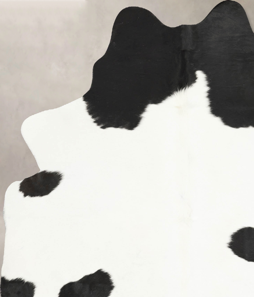 Black and White X-Large Brazilian Cowhide Rug 7'4"H x 5'9"W #B15909 by