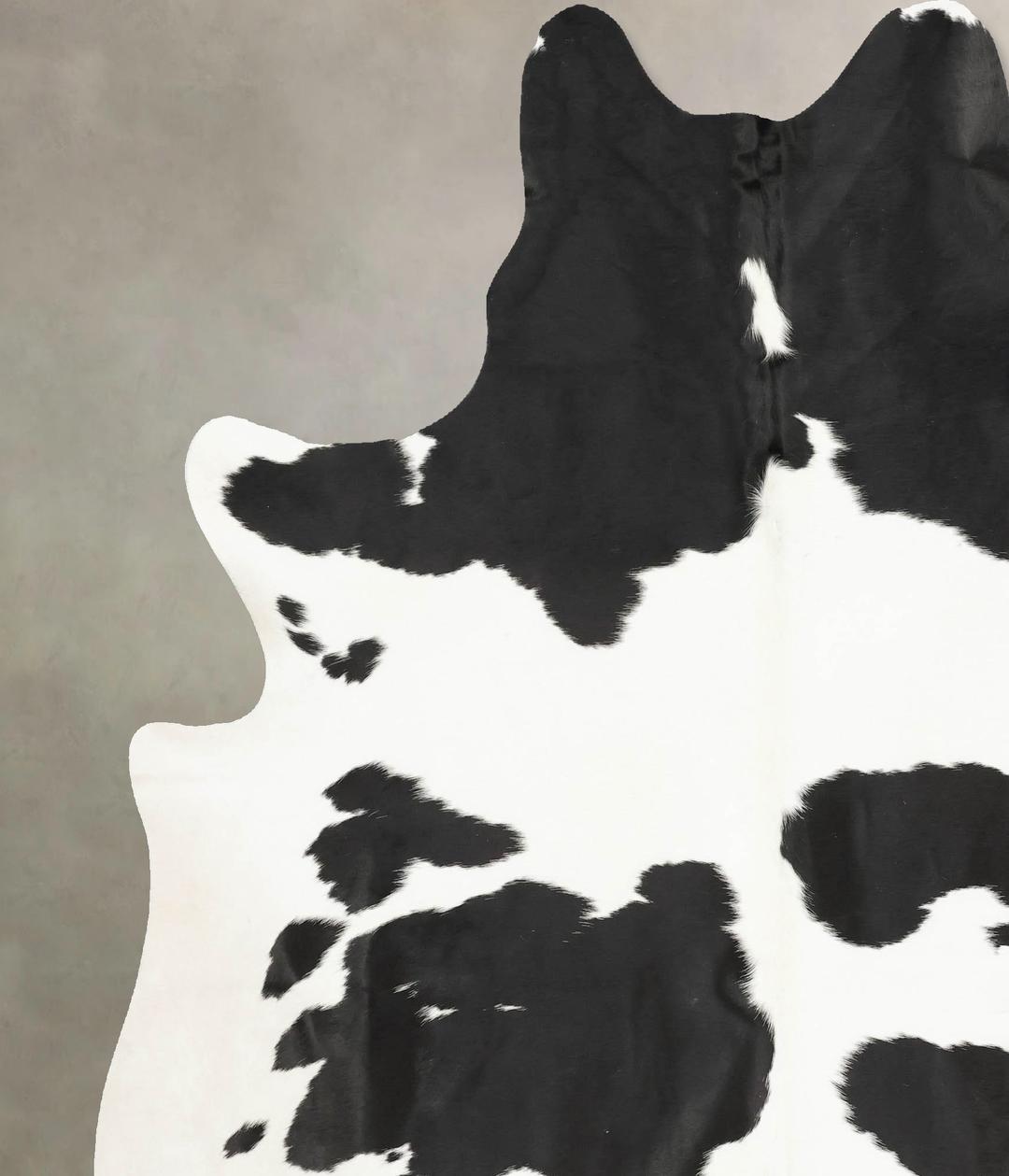 Black and White XX-Large Brazilian Cowhide Rug 7'11"H x 6'9"W #B15911 