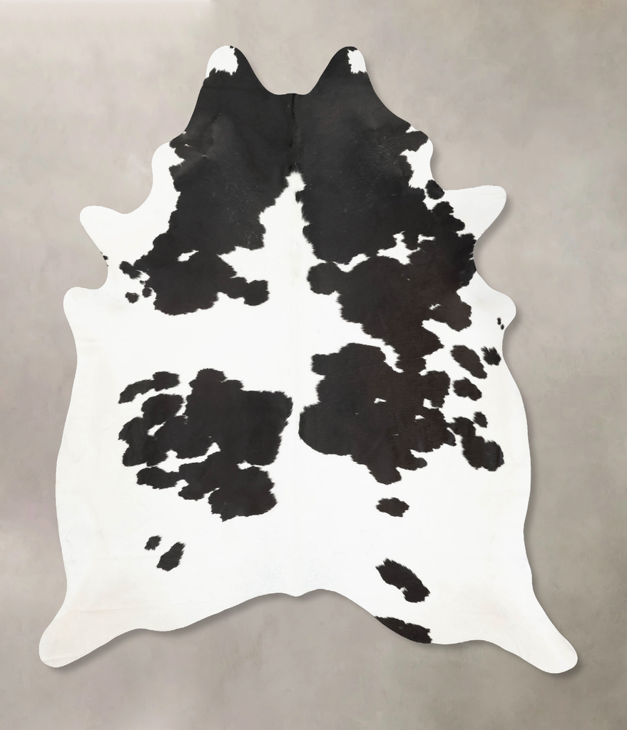 Black and White XX-Large Brazilian Cowhide Rug 8'6"H x 7'3"W #B15912 by Hudson Hides