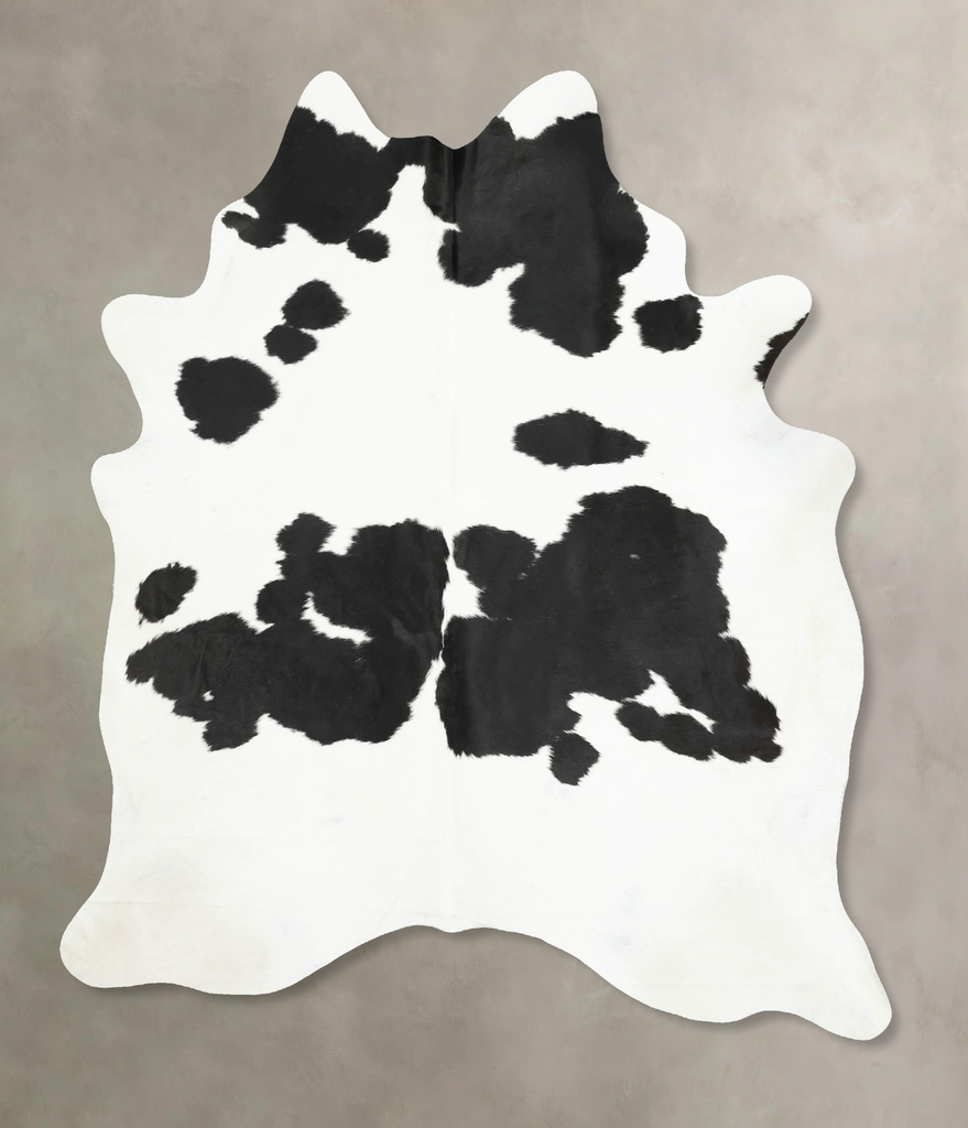 Black and White XX-Large Brazilian Cowhide Rug 8'9"H x 6'8"W #B15915 by Hudson Hides