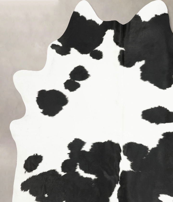 Black and White XX-Large Brazilian Cowhide Rug 8'9"H x 6'8"W #B15915 by Hudson Hides