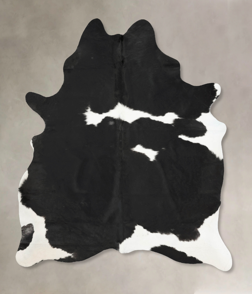 Black and White X-Large Brazilian Cowhide Rug 7'9"H x 6'2"W #B15916 by Hudson Hides