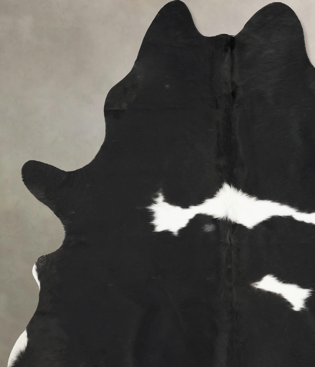Black and White X-Large Brazilian Cowhide Rug 7'9"H x 6'2"W #B15916 by