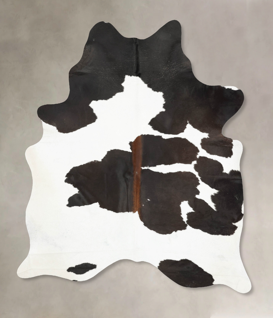 Black and White XX-Large Brazilian Cowhide Rug 8'5"H x 6'7"W #B15919 by Hudson Hides