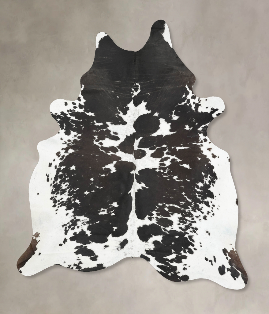 Black and White XX-Large Brazilian Cowhide Rug 8'9"H x 6'9"W #B15922 by Hudson Hides