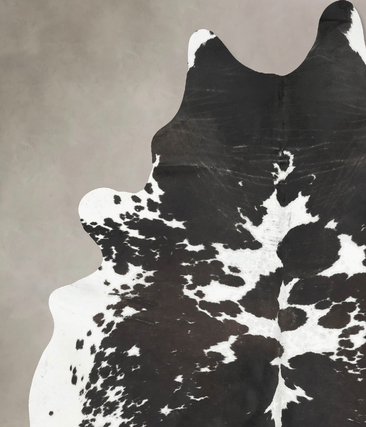 Black and White XX-Large Brazilian Cowhide Rug 8'9"H x 6'9"W #B15922 by Hudson Hides