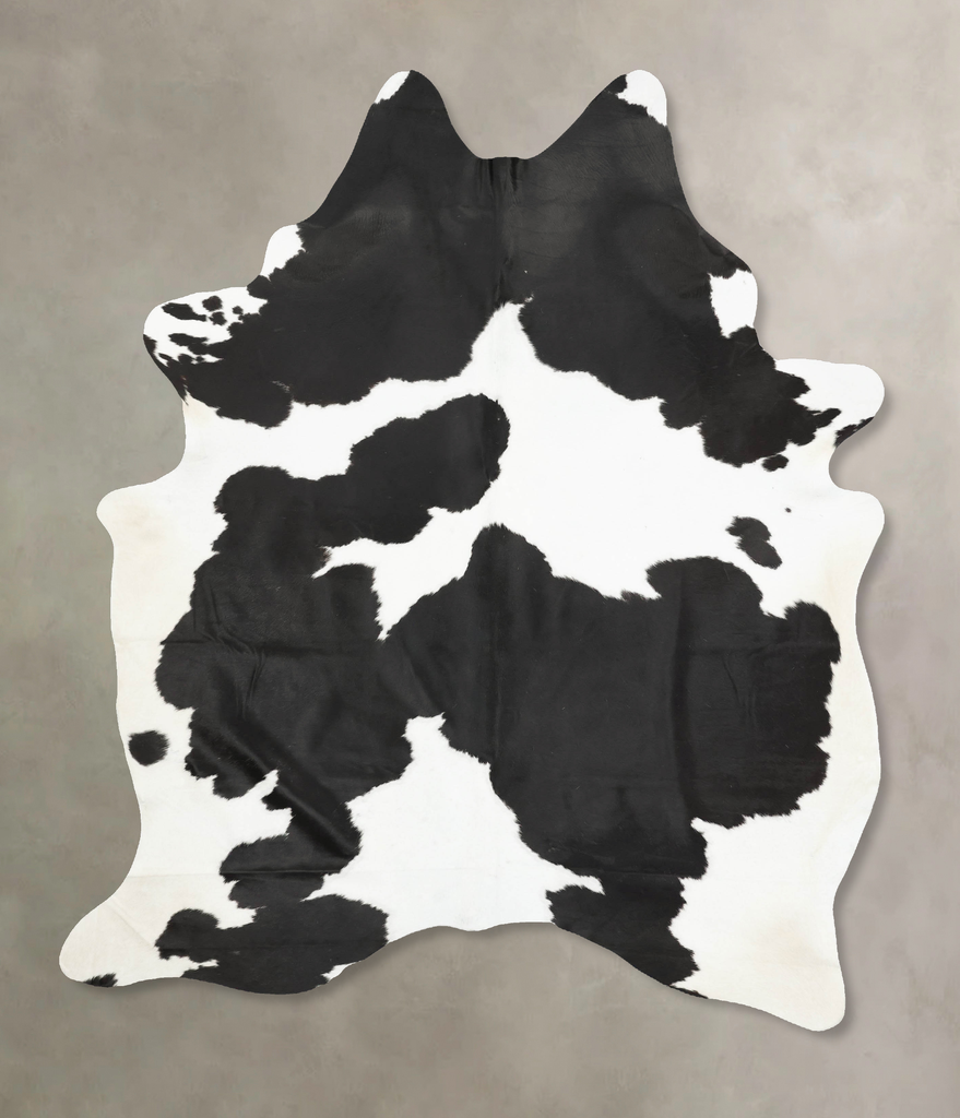 Black and White XX-Large Brazilian Cowhide Rug 8'4"H x 6'4"W #B15927 by Hudson Hides