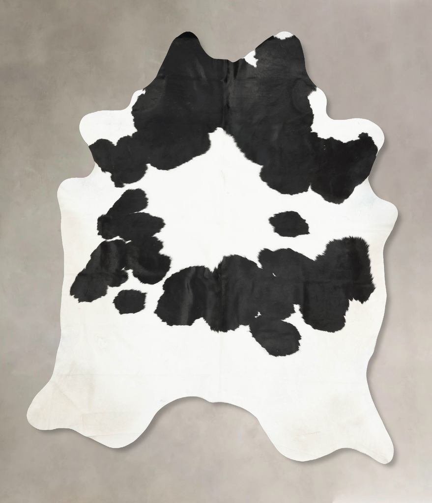 Black and White XX-Large Brazilian Cowhide Rug 8'5"H x 7'0"W #B15928 by Hudson Hides