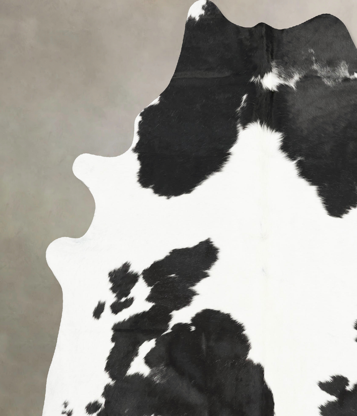 Black and White XX-Large Brazilian Cowhide Rug 8'5"H x 6'7"W #B15929 by Hudson Hides