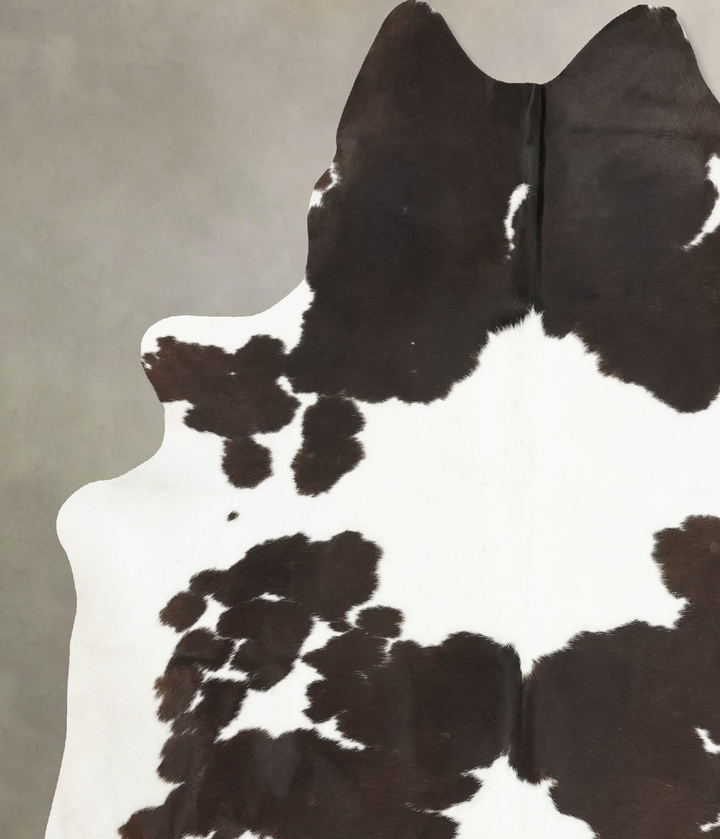 Chocolate and White XX-Large Brazilian Cowhide Rug 8'2"H x 6'6"W #B15930 by Hudson Hides