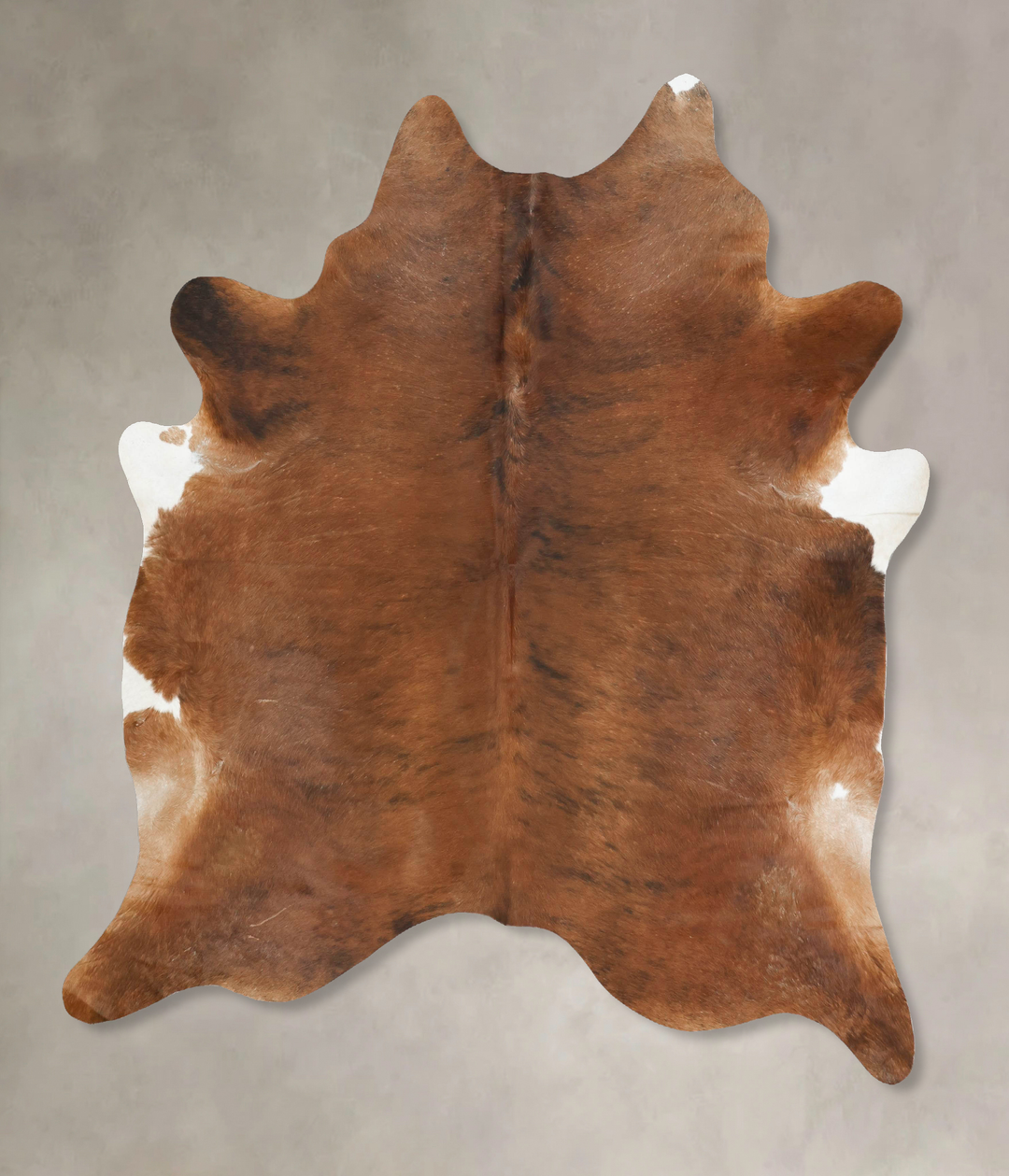 Medium Brindle XX-Large Brazilian Cowhide Rug 7'9"H x 6'8"W #B15933 by