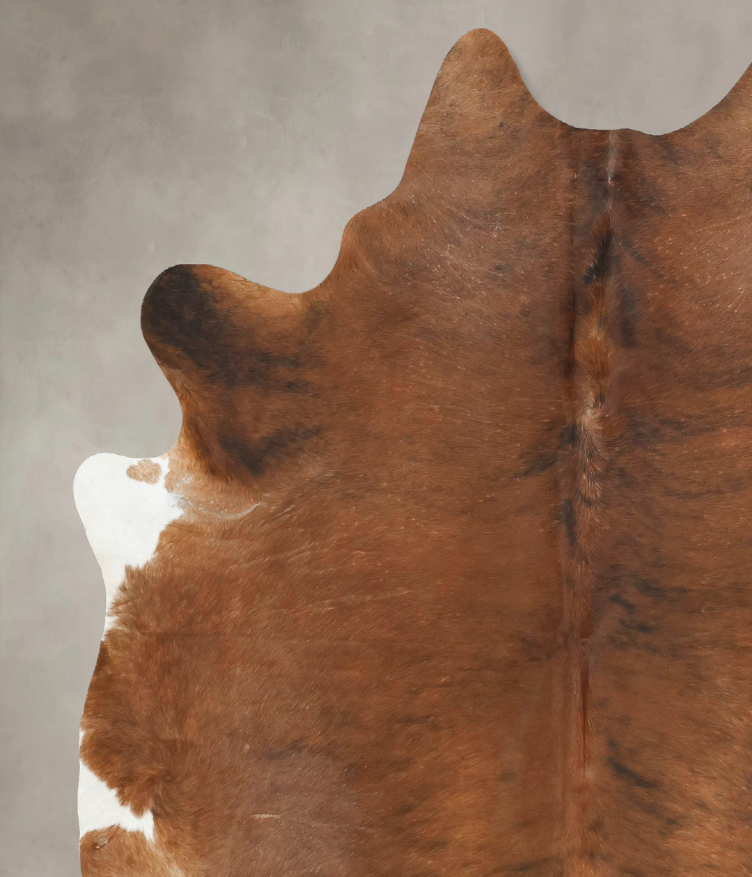 Medium Brindle XX-Large Brazilian Cowhide Rug 7'9"H x 6'8"W #B15933 by