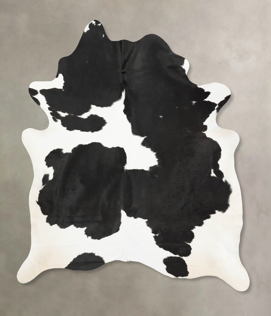 Black and White XX-Large Brazilian Cowhide Rug 8'5"H x 6'7"W #B15937 by Hudson Hides