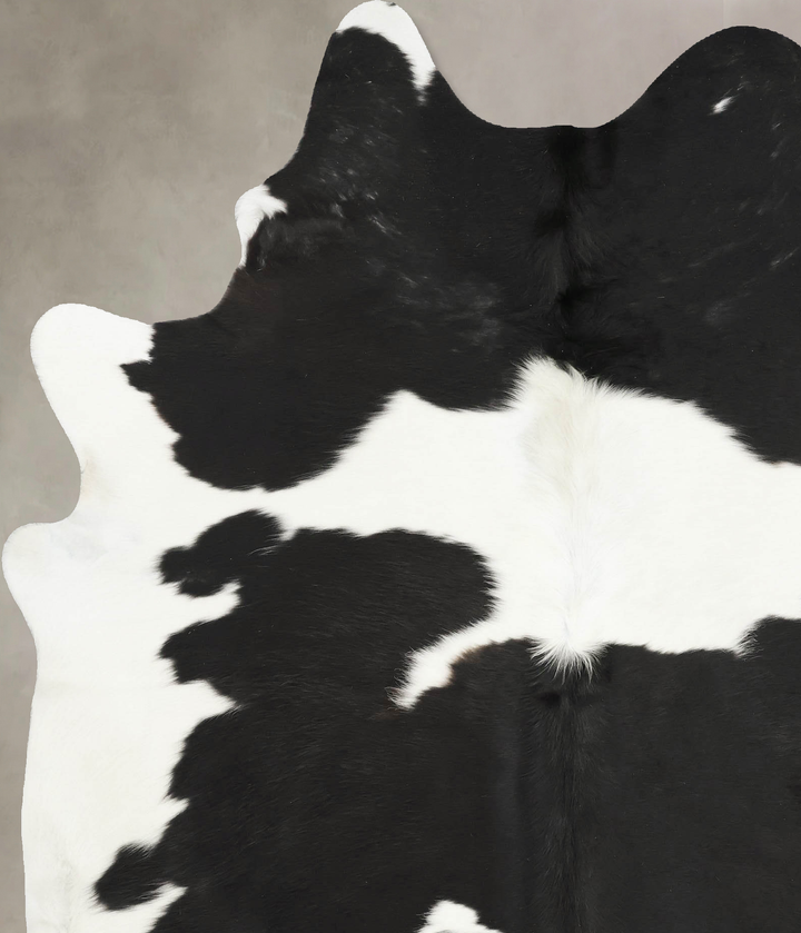 Black and White XX-Large Brazilian Cowhide Rug 8'1"H x 6'3"W #B15941 by Hudson Hides
