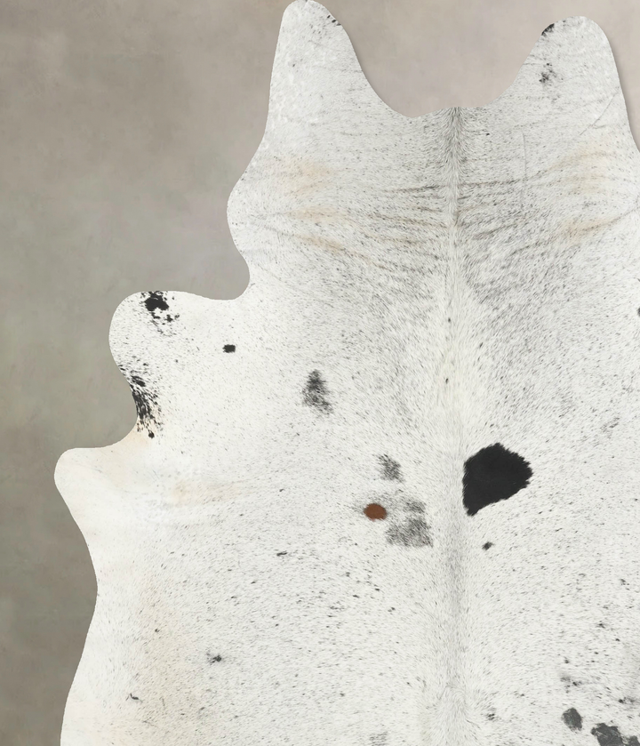 Salt and Pepper Black XX-Large Brazilian Cowhide Rug 8'7"H x 7'2"W #B15944 by Hudson Hides