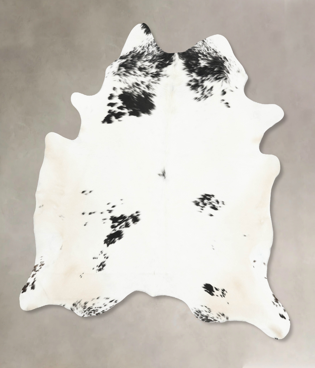 Black and White X-Large Brazilian Cowhide Rug 7'6"H x 6'5"W #B15963 by