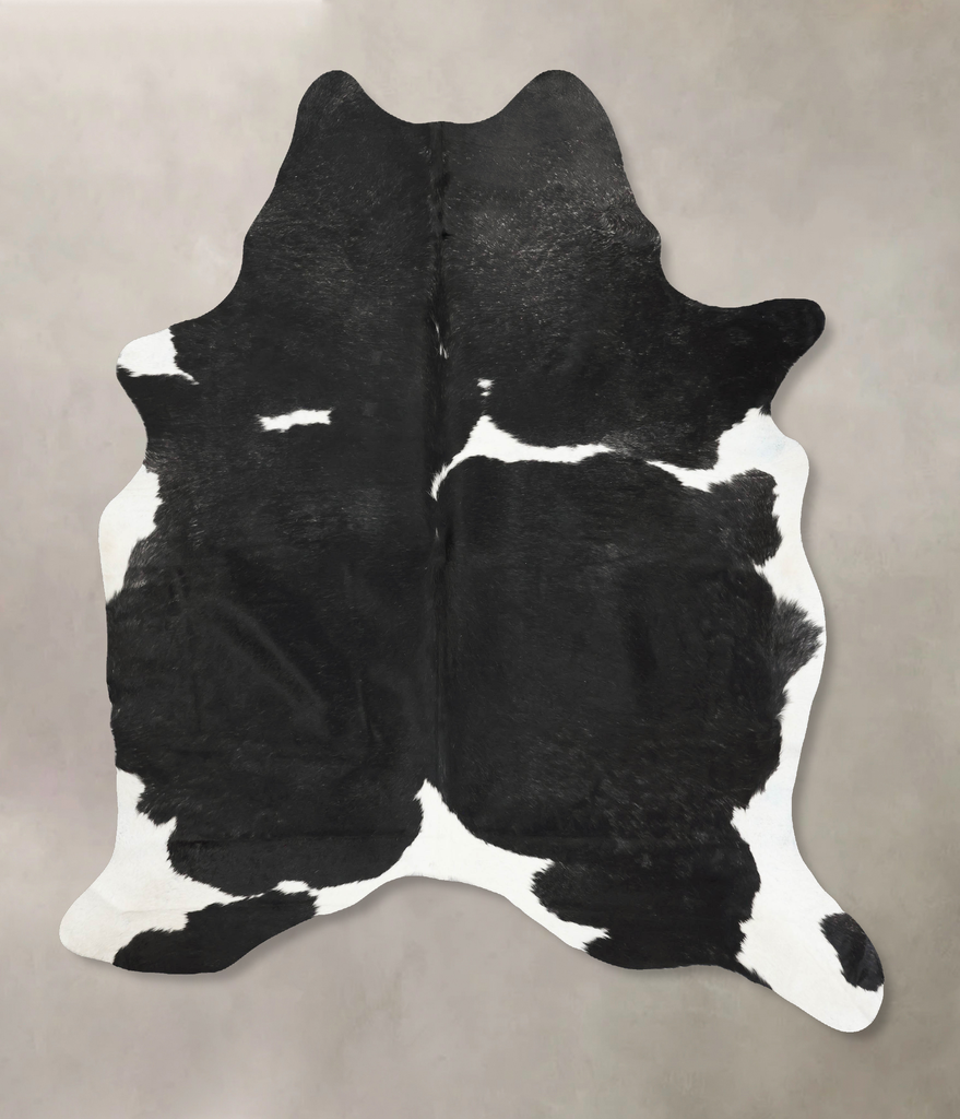 Black and White XX-Large Brazilian Cowhide Rug 8'4"H x 6'9"W #B15964 by Hudson Hides