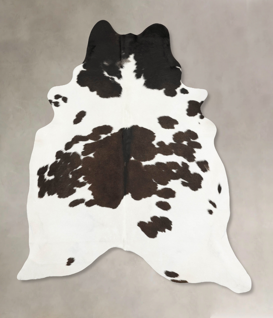Chocolate and White XX-Large Brazilian Cowhide Rug 8'8"H x 7'0"W #B15965 by Hudson Hides
