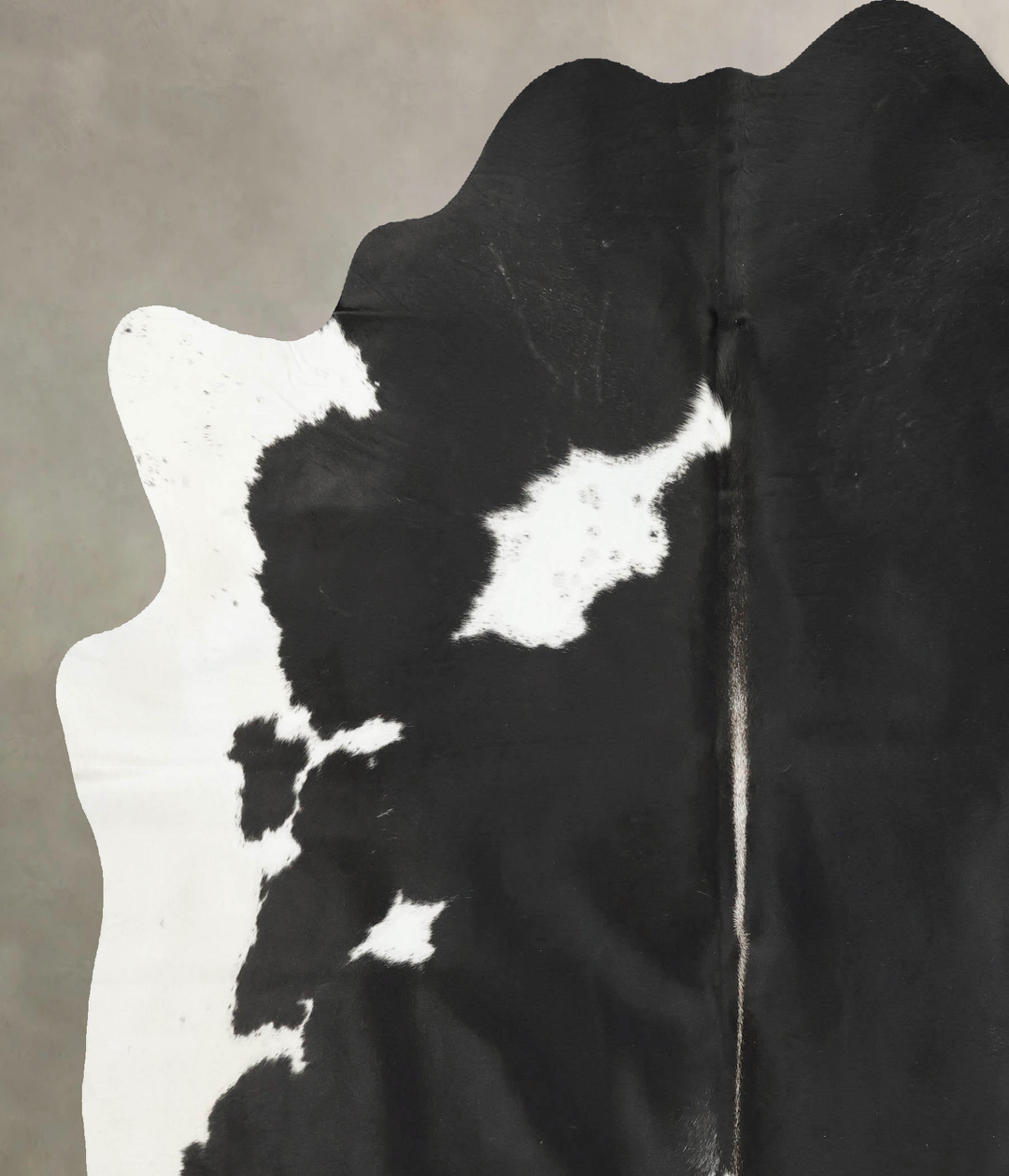 Black and White XX-Large Brazilian Cowhide Rug 8'0"H x 7'1"W #B15969 b