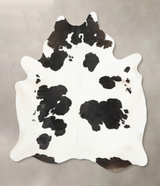 Black and White XX-Large Brazilian Cowhide Rug 7'11"H x 6'4"W #B15971 by Hudson Hides