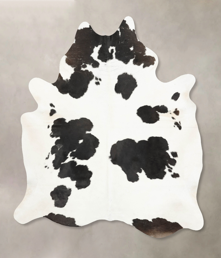 Black and White XX-Large Brazilian Cowhide Rug 7'11"H x 6'4"W #B15971 by Hudson Hides