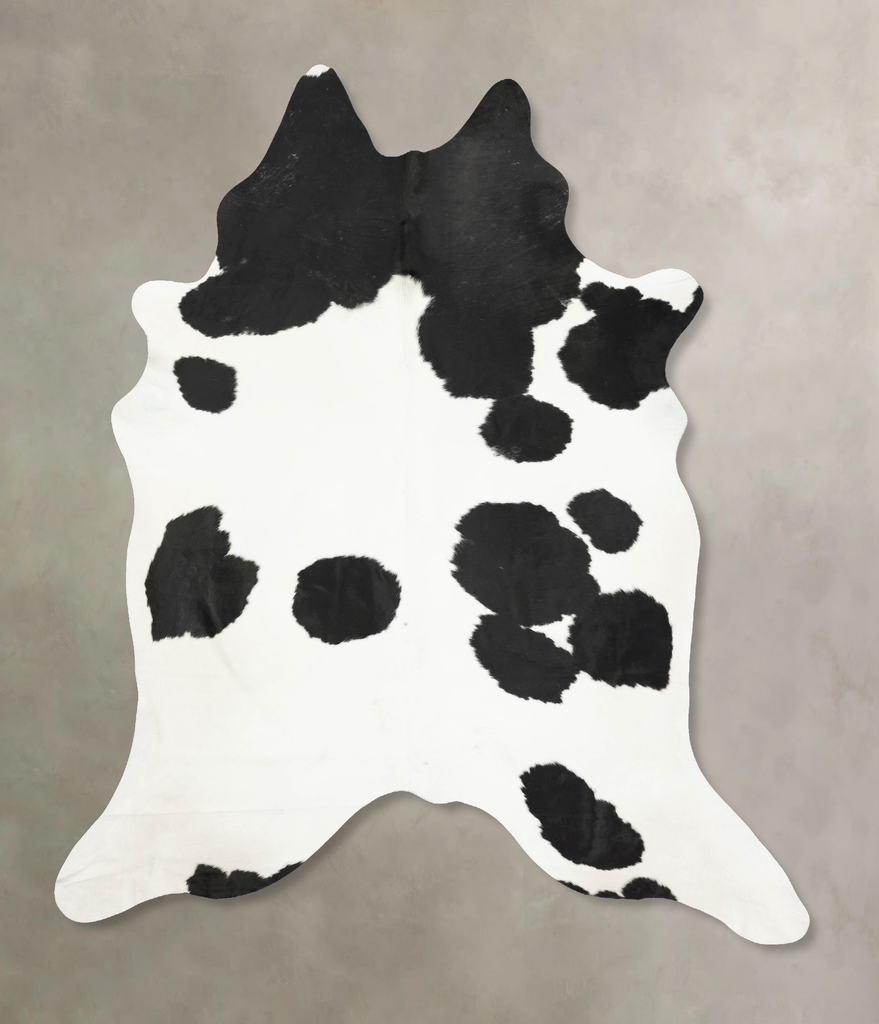 Black and White XX-Large Brazilian Cowhide Rug 9'1"H x 7'6"W #B15972 by Hudson Hides