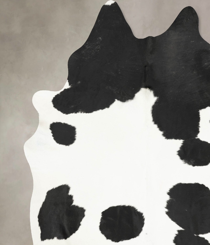 Black and White XX-Large Brazilian Cowhide Rug 9'1"H x 7'6"W #B15972 by Hudson Hides